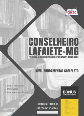 Apostila Prefeitura de Conselheiro Lafaiete - MG 2024 - Nível Fundamental Completo