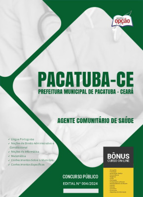 Apostila Prefeitura de Pacatuba - CE 2024 - Agente Comunitário de Saúde