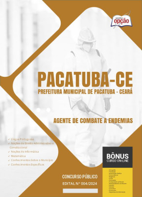 Apostila Prefeitura de Pacatuba - CE 2024 - Agente de Combate a Endemias