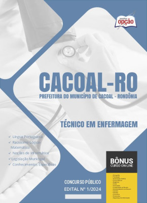 Apostila Prefeitura de Cacoal - RO 2024 - Técnico em Enfermagem