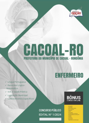 Apostila Prefeitura de Cacoal - RO 2024 - Enfermeiro