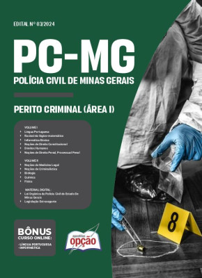 Apostila PC-MG em PDF - Perito Criminal (Área I) 2024