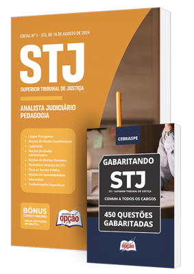 Combo STJ - Analista Judiciário - Área: Apoio Especializado - Especialidade: Pedagogia (Cargo 16)