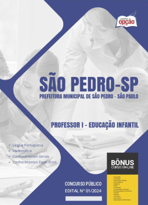 Apostila Prefeitura de São Pedro - SP 2024 - Professor I - Educação Infantil