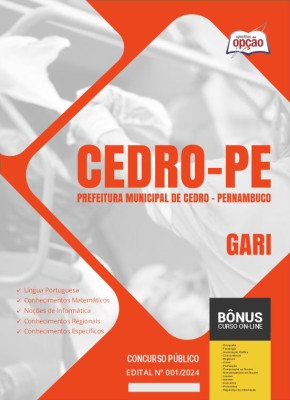 Apostila Prefeitura de Cedro - PE 2024 - Gari