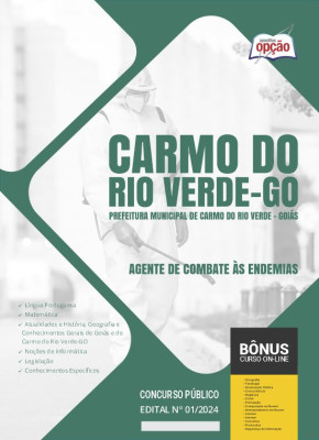 Apostila Prefeitura de Carmo do Rio Verde - GO 2024 - Agente de Combate às Endemias