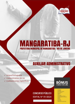 Apostila Prefeitura de Mangaratiba - RJ 2024 - Auxiliar Administrativo