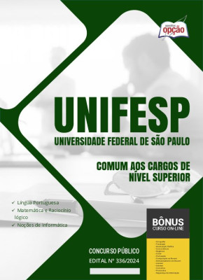 Apostila UNIFESP 2024 - Comum aos Cargos de Nível Superior