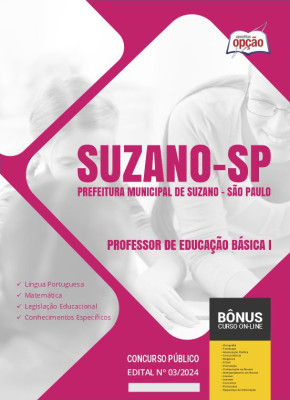 Apostila Prefeitura de Suzano - SP 2024 - Professor de Educação Básica I