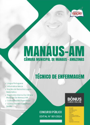 Apostila Câmara de Manaus - AM 2024 - Técnico de Enfermagem