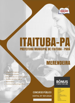 Apostila Prefeitura de Itaituba - PA 2024 - Merendeira