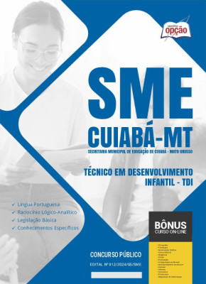 Apostila SME Cuiabá - MT em PDF - Técnico em Desenvolvimento Infantil - TDI 2024