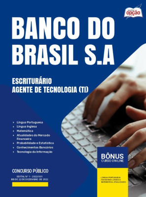 Apostila Banco do Brasil 2024 - Escriturário - Agente de Tecnologia (TI)