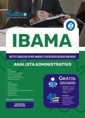 Apostila IBAMA em PDF - Analista Administrativo 2024