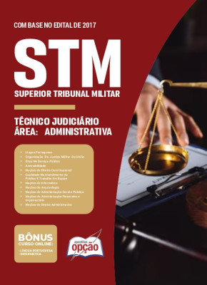 Apostila STM 2024 - Técnico Judiciário - Área Administrativa