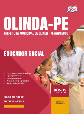 Apostila Prefeitura de Olinda - PE 2024 - Educador Social