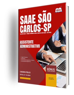 Apostila SAAE São Carlos - SP 2024 - Assistente Administrativo