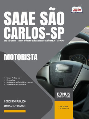 Apostila SAAE São Carlos - SP em PDF - Motorista 2024