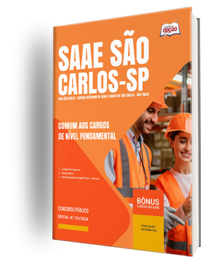 Apostila SAAE São Carlos - SP 2024 - Comum aos Cargos de Nível Fundamental