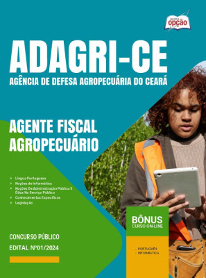 Apostila ADAGRI-CE em PDF - Agente Fiscal Agropecuário 2024