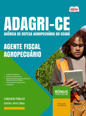 Apostila ADAGRI-CE em PDF - Agente Fiscal Agropecuário 2024