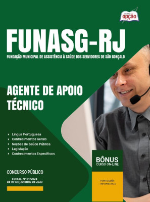 Apostila FUNASG-RJ 2024 - Agente de Apoio Técnico