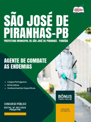 Apostila Prefeitura de São José de Piranhas - PB 2024 - Agente de Combate as Endemias