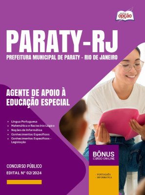 Apostila Prefeitura de Paraty - RJ 2024 - Agente de Apoio à Educação Especial