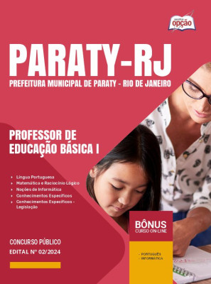 Apostila Prefeitura de Paraty - RJ 2024 - Professor de Educação Básica I