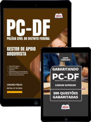 Combo PCDF Gestor de Apoio às Atividades Policiais Civis - Especialidade: Arquivista