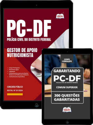 Combo PCDF Gestor de Apoio às Atividades Policiais Civis - Especialidade: Nutricionista