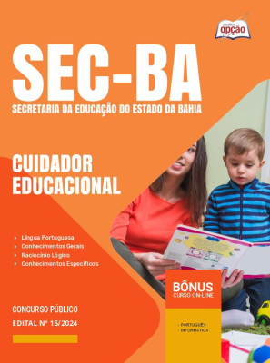 Apostila SEC-BA em PDF - Cuidador Educacional 2024