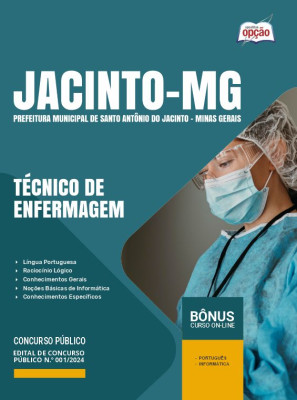 Apostila Prefeitura de Santo Antônio do Jacinto - MG 2024 - Técnico de Enfermagem