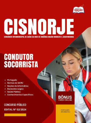 Apostila CISNORJE em PDF - Condutor Socorrista 2024