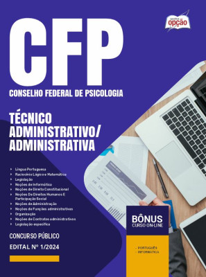 Apostila CFP 2024 - Técnico Administrativo/Administrativa