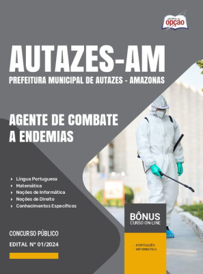 Apostila Prefeitura de Autazes - AM  - Agente de Combate a Endemias