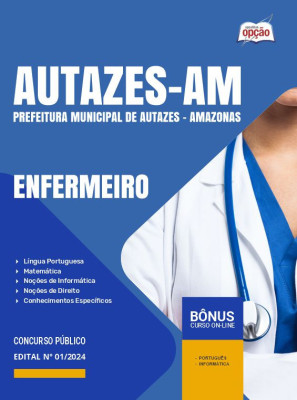 Apostila Prefeitura de Autazes - AM em PDF - Enfermeiro 2024