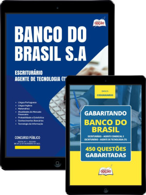 Combo Banco do Brasil Escriturário - Agente de Tecnologia (TI)