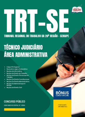 Apostila TRT-SE 2024 - Técnico Judiciário - Área Administrativa