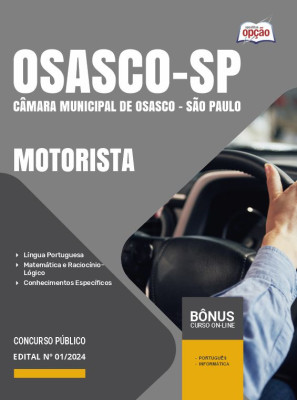 Apostila Câmara de Osasco - SP 2024 - Motorista