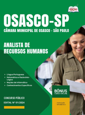 Apostila Câmara de Osasco - SP em PDF - Analista de Recursos Humanos 2024