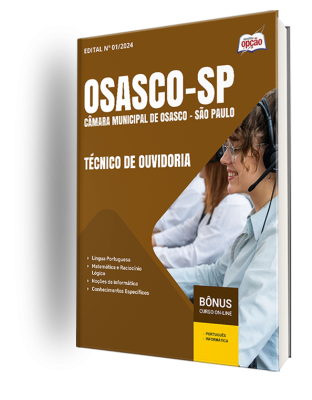 Apostila Câmara de Osasco - SP 2024 - Técnico de Ouvidoria