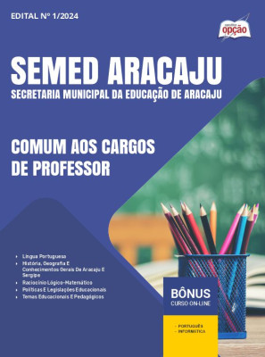 Apostila SEMED Aracaju  - Comum aos Cargos de Professor