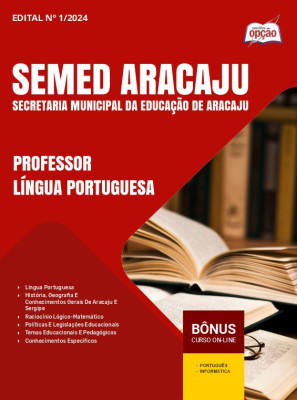 Apostila SEMED Aracaju 2024 - Professor - Língua Portuguesa