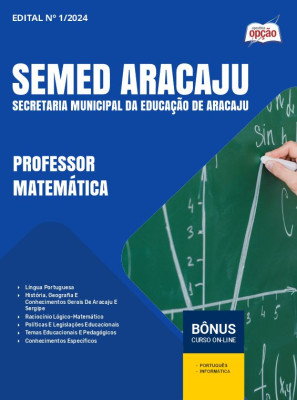 Apostila SEMED Aracaju 2024 - Professor - Matemática