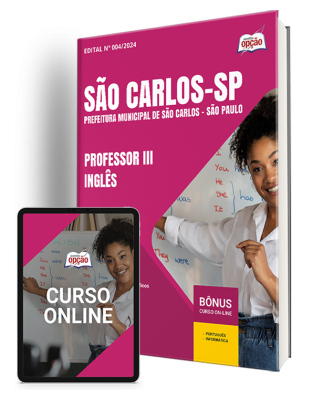 Apostila Prefeitura de São Carlos - SP 2024 - Professor III - Inglês