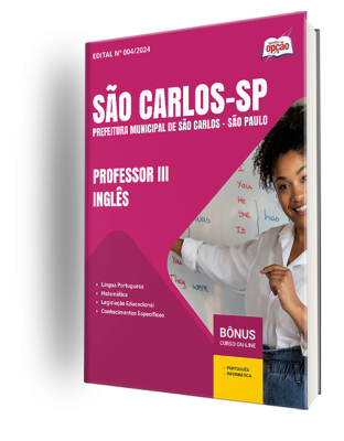 Apostila Prefeitura de São Carlos - SP 2024 - Professor III - Inglês