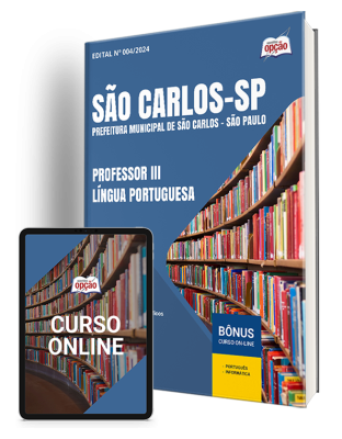 Apostila Prefeitura de São Carlos - SP 2024 - Professor III - Língua Portuguesa