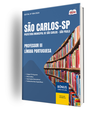 Apostila Prefeitura de São Carlos - SP 2024 - Professor III - Língua Portuguesa