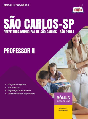 Apostila Prefeitura de São Carlos - SP 2024 - Professor II